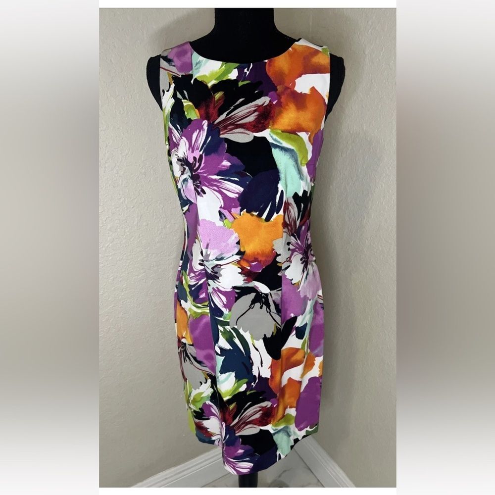 ALYX Dress Womens Colorful Abstract Floral Size  6